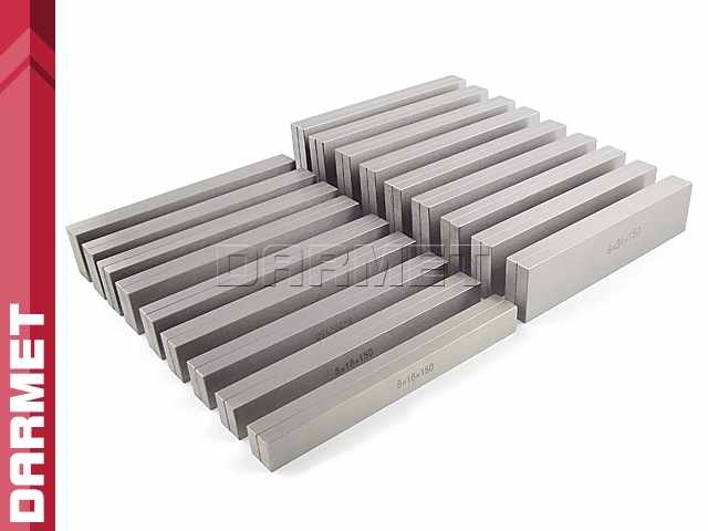Bloczki równoległościenne | podkładki frezarskie 150 x 8 mm | zestaw 18 par |  PF 150/8 - 17/51x18 PB154-2