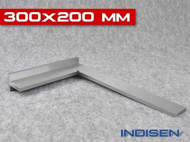 Kątownik stalowy ze stopą 300 x 200 mm - INDISEN (6010-3002)