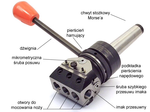 Głowica wytaczarska automatyczna GWZA-18 - chwyt Morse MK2