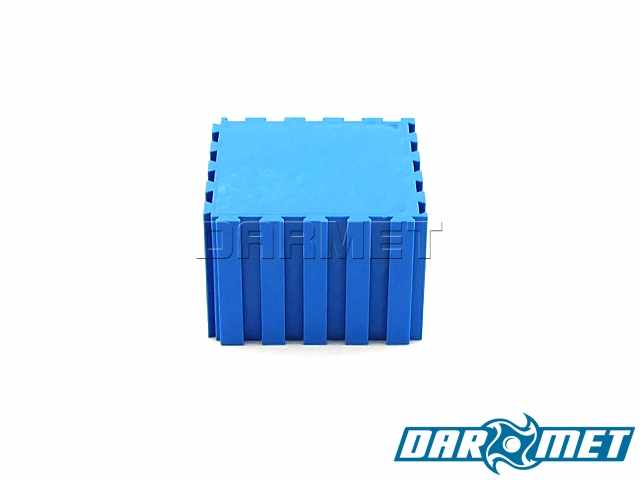 Stojak zaślepka ogranicznik | 50 x 50 x 35 mm | kolor niebieski (2101)