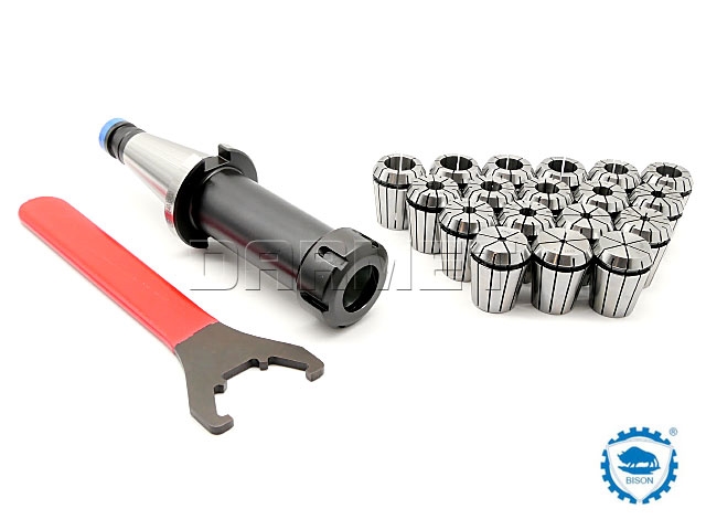 Oprawka zaciskowa do tulejek ER32 x 18 szt. - ISO40 - 130MM - komplet - ZM KOLNO (Typ 7616 KPL)