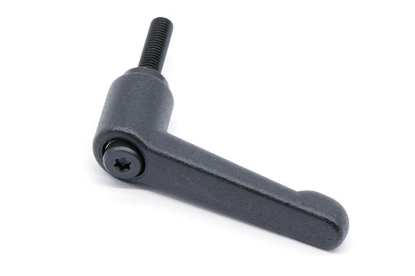 Rękojeść nastawna dźwignia z trzpieniem gwintowanym GN300-45-M5-20-SW, kolor czarna - ELESA+GANTER