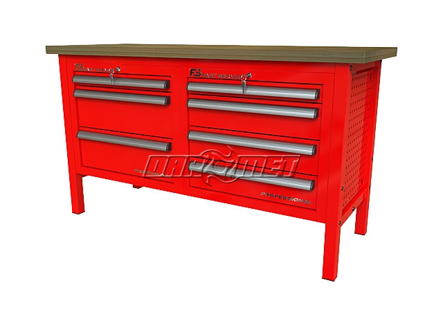 STÓŁ WARSZTATOWY Z SZAFKAMI - 1400x600 mm - FAST SERVICE (P-3-065-01)