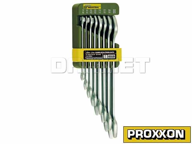 Zestaw kluczy SLIM-LINE, płaskie - 8 sztuk - PROXXON (PR23800)