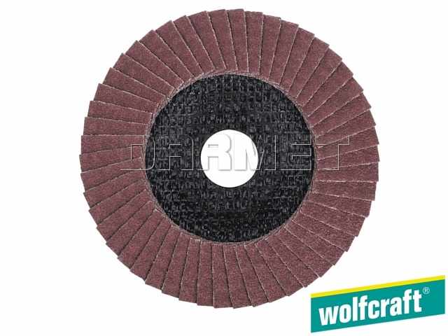 Ściernica lamelkowa 125 x 22,2 mm, granulacja: 40 - WOLFCRAFT WF8425000