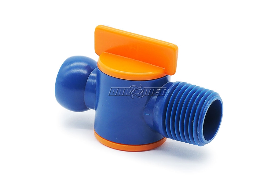 Zawór z gwintem zewnętrznym NPT 1/2", system 1/2" - LOC-LINE (39852.1)