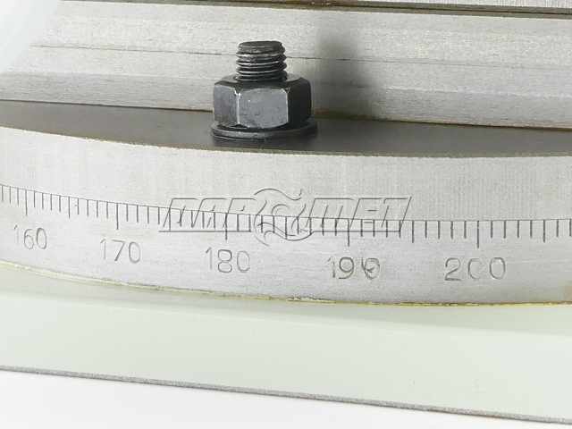 Stół krzyżowy, współrzędnościowy z podstawą obrotową MG-2C - 444 x 254 MM