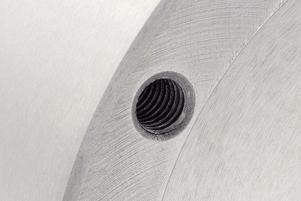 Uchwyt tokarski 125 mm samocentrujący | żeliwny | 3 - szczękowy | DIN 6350 | szczęki dzielone - ZE-6363-125