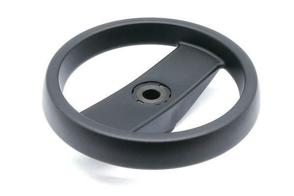 Koło ręczne wieloramienne 100 mm, otwór 12 mm z rowkiem wpustowym - ELESA+GANTER VRTP.100-A12-K