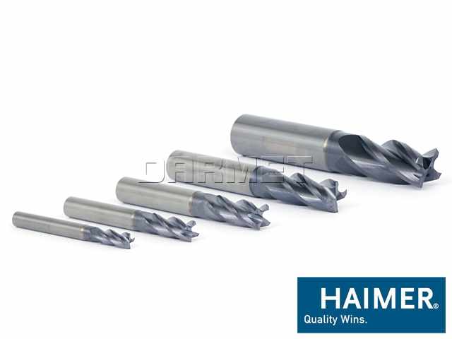 Zestaw frezów pełnowęglikowych | 6 mm | 8 mm | 10 mm | 12 mm | 16 mm | 4-ostrzowy Z4 - HAIMER (F2004NNH.AK)