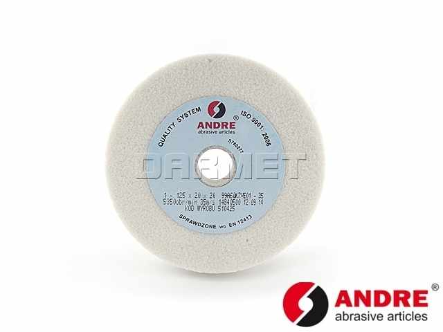 Kamień szlifierski | ściernica płaska typ 1 - 100 x 10 x 20 mm | 99A60K7VE01 - ANDRE 510097