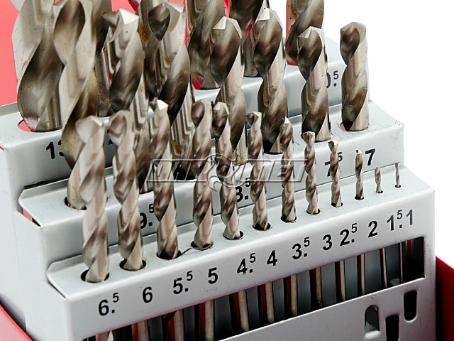 Zestaw wierteł szlifowanych do metalu | NWKa DIN 338 | 1-13 mm | HSS-G | komplet 25 sztuk - FESTA 063845