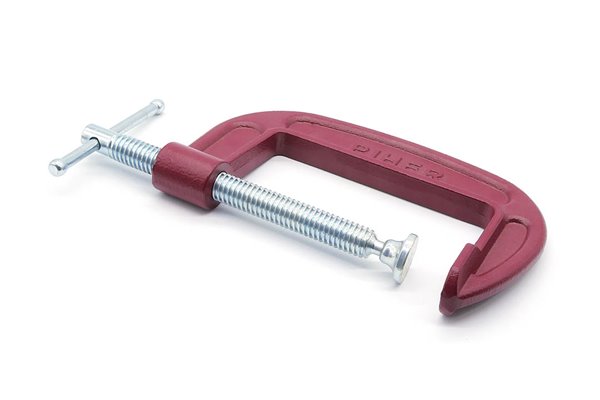 Zacisk ślusarski typ G 10x5 cm, nacisk 600kg - PIHER