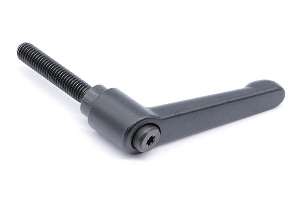 Rękojeść nastawna dźwignia z trzpieniem gwintowanym GN 300-63-M8-40-SW, kolor czarna - ELESA+GANTER