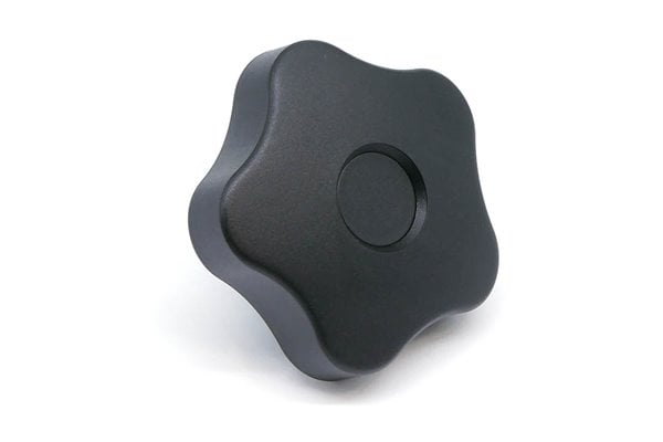 Pokrętło zaciskowe z technopolimeru VCT.74 AZ-M16-C9, wtopka ze stali ocynkowanej - ELESA+GANTER