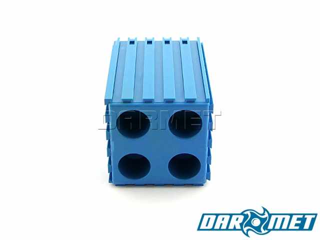 Stojak na tulejki zaciskowe ER16 |  koszyczki 4 x ER16 | kolor niebieski (2034)