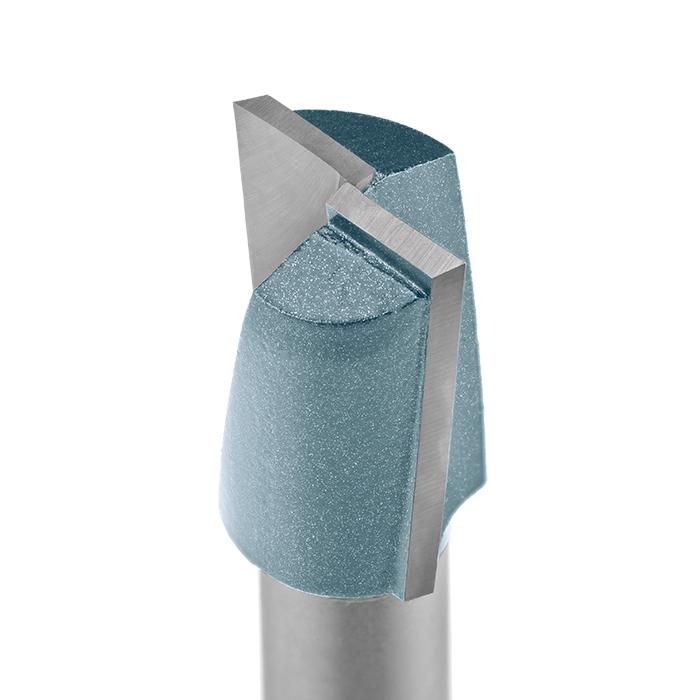 Frez trzpieniowy do drewna prosty, dwupłytkowy | Z ostrzem wiercącym | Średnica 19 mm | Wysokość płytki 30 mm - GLOBUS (FT504-0012-0002)