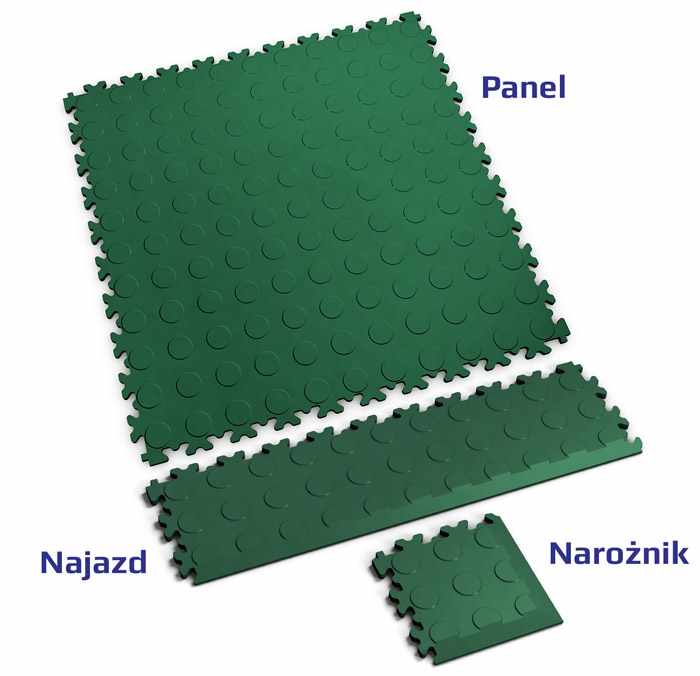 Narożnik Fortelock 2046 - wzór monety (Coins Green)