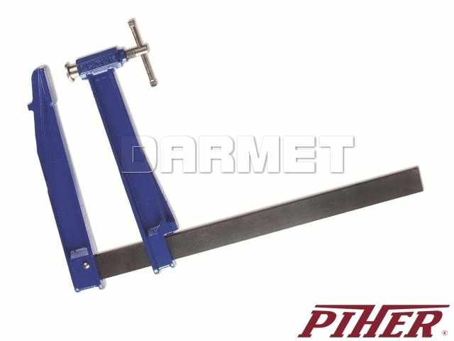 Ścisk stolarski tłokowy głęboki 600 x 300 mm | typ K - PIHER P06060