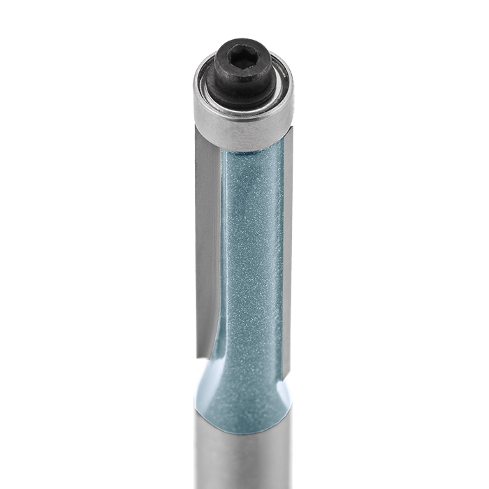 Frez trzpieniowy do drewna prosty, dwupłytkowy | Z łożyskiem dolnym | Średnica 12 mm | Wysokość płytki 38,1 mm - GLOBUS (FT505-0012-0001)