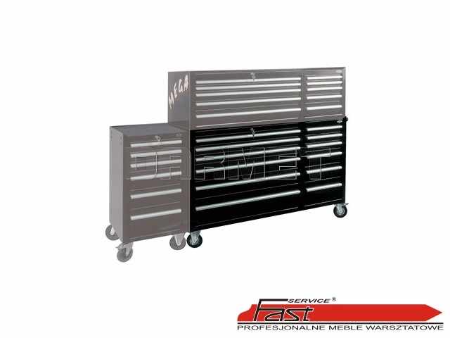 Szafka narzędziowa z 12 szufladami, z zestawu MEGA - FAST SERVICE (P-1-07-02)