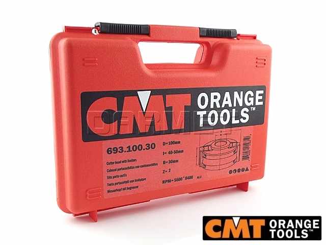 Głowica prosta z ogranicznikami, średnica 100 mm, średnica otworu 30 mm, RPM 5500~8400 obr/min - CMT (693.100.30)