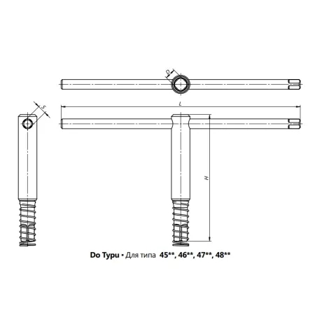 Klucz do uchwytów samocentrujących typ KL 4300-200 250 BISON-BIAL | 398534420800