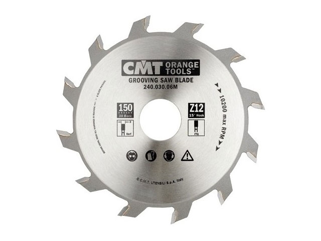 Piła tarczowa do rowkowania drewna 180 mm | 4 mm x 18 zębów | do felcowania i fazowania - CMT 240.040.07R