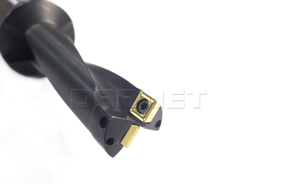 Wiertło składane 14 mm 3xD na płytki wieloostrzowe SOLT | chwyt walcowy 20 mm | chłodzenie wewnętrzne - PAFANA (SD-14-3D-W20-SOLT05)