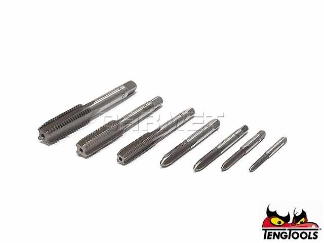Zestaw gwintowników i narzynek, TTTD17 - 17 szt. - TENGTOOLS (6919-0106)