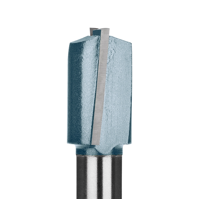 Frez trzpieniowy do drewna prosty, dwupłytkowy | Z ostrzem wiercącym | Średnica 12 mm | Wysokość płytki 20 mm - GLOBUS (FT504-0008-0001)