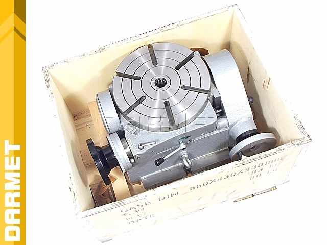 Stół obrotowy do frezarki, podziałowy (uchylny) - 250 mm - DARMET DM-3441