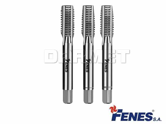 Gwintownik ręczny M4 do gwintu metrycznego zwykłego, komplet 3 szt. (RM ≤ 800), ISO-529 HSS - FENES 0641-300-052-040