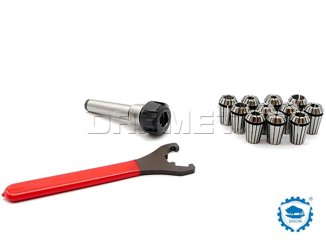 Oprawka zaciskowa do tulejek ER20 x 11 szt. - Morse 2 - komplet - ZM KOLNO (Typ 7711)