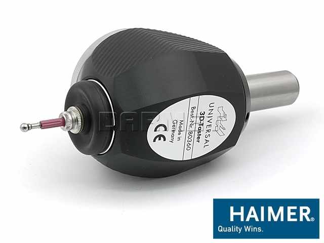 Czujnik 3D | uniwersalny | zegarowy IP67 | chwyt fi 20 mm - Haimer (80.360.00.FHN)