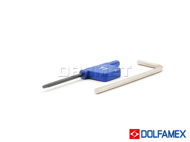 Frez składany trzpieniowy 25 mm, 2-ostrzowy do rowków 216.17 - 2525.3 - DOLFAMEX