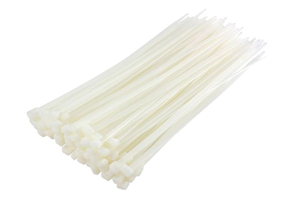 Opaska zaciskowa plastikowa biała