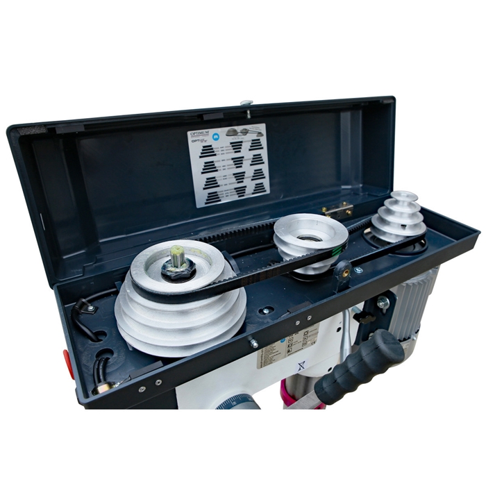 Wiertarka kolumnowa DQ 25 z napędem pasowym | 750 W | 400V  -  OPTIMUM 3191047