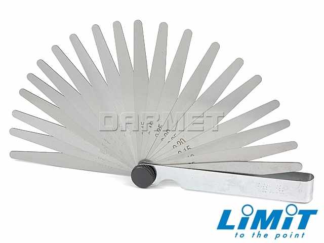 Szczelinomierz listkowy 0,05-1,00 mm | 20 płytek - Limit 25953407