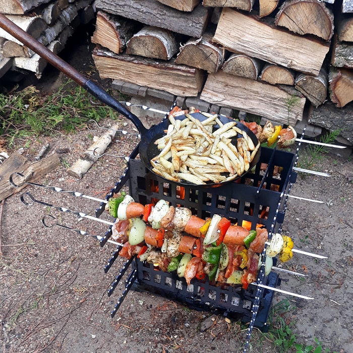 Szaszłykarnia 10 ramion | 425 x 406 x 372 mm - DARMET