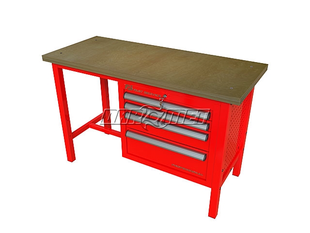 STÓŁ WARSZTATOWY Z SZAFKAMI - 1400x600 mm - FAST SERVICE (P-3-056-01)