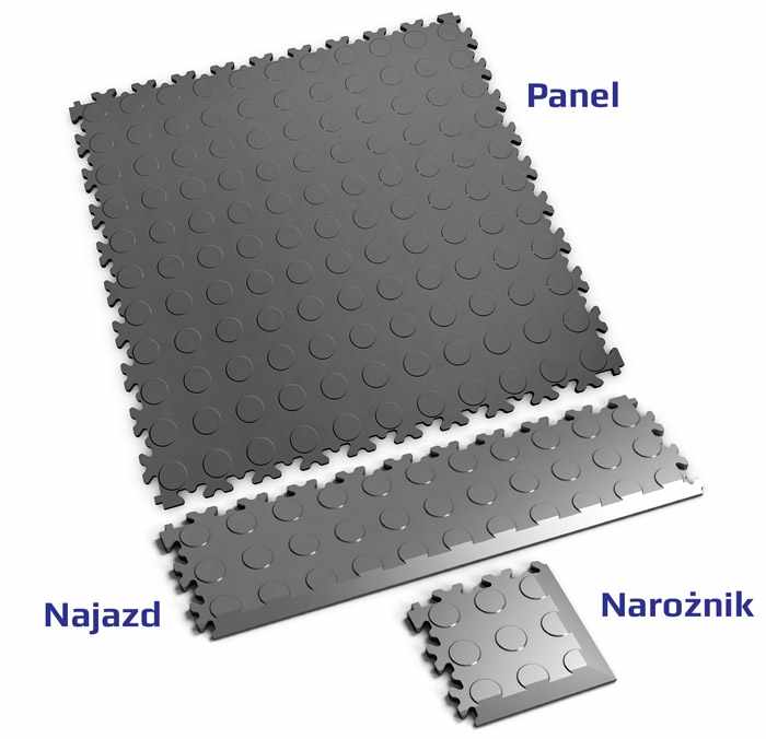 Narożnik Fortelock 2046 - wzór monety (Coins Graphite)