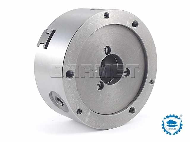 Uchwyt tokarski 125 mm | samocentrujący spiralny | żeliwny 3 - szczękowy | DIN 6350 - BISON BIAL 3204-125