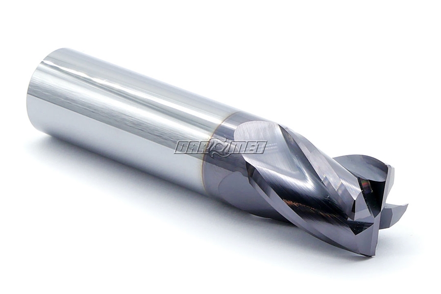 Frez 20 mm pełnowęglikowy | 4-ostrzowy | krótki | DIN6527-K | VHM AlTiN - DARMET