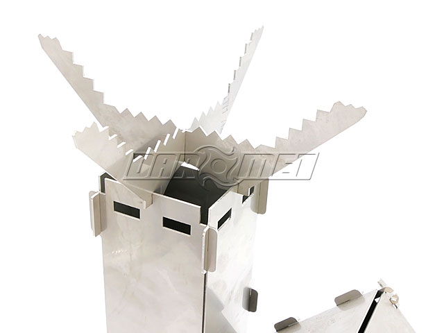 Piecyk kominek rakietowy survivalowy składana kuchenka polowa | 40 cm - DARMET