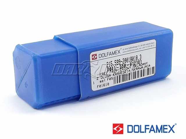 Frez składany trzpieniowy 1-ostrzowy z długą krawędzią skrawającą 215.599 - 20018018.3 - DOLFAMEX