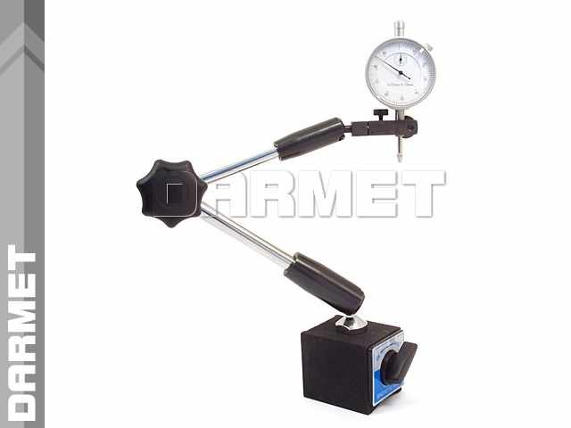 Statyw magnetyczny przegubowy hydrauliczny do czujnika zegarowego | długość 343 mm - Darmet (201)