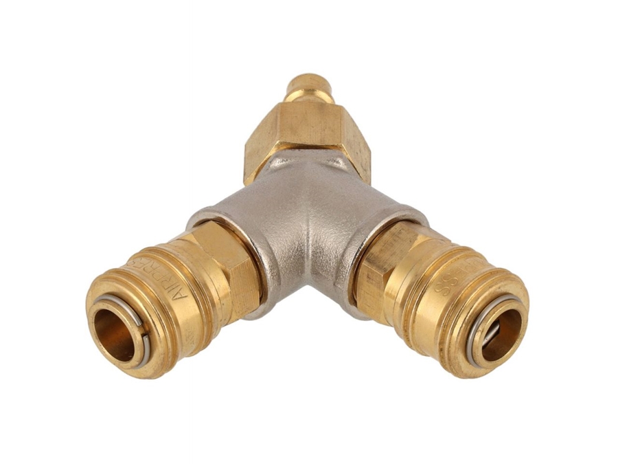 Trójnik typ Y 1/2" z szybkozłączami i wtykiem EURO - AIRPRESS 4303047