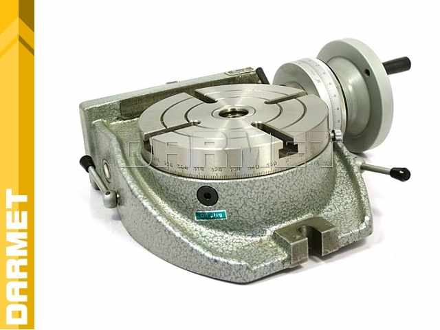 Stół obrotowy do frezarki, podziałowy (pion i poziom) 160 mm - DARMET TSL-160