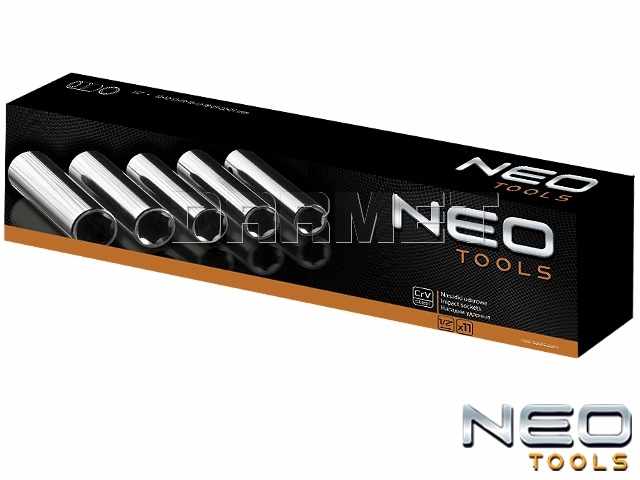 Zestaw nasadek udarowych sześciokątnych 1/2" - 11 sztuk - NEO TOOLS (12-102)